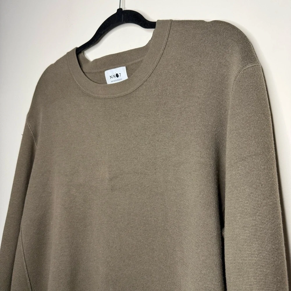 NN07 NO NATIONALITY Luis Modal Cotton Blend Crewneck Sweater in Clay